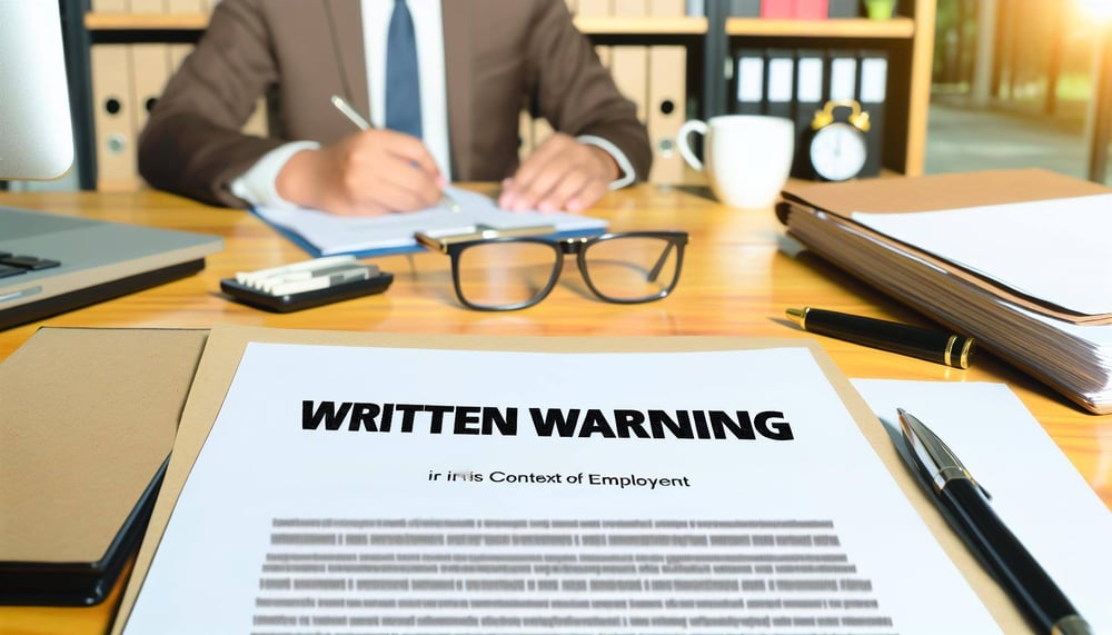 Abmahnung im Arbeitskontext, der die Rolle als formale Verwarnung durch den Arbeitgeber bei Vertragsverletzungen des Arbeitnehmers beschreibt und die-1