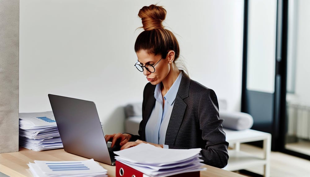 HRManager aktualisiert Zeitausgleichsregelungen am Laptop