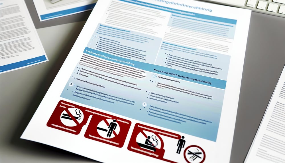 Informationsblatt zum Nichtraucherschutz am Arbeitsplatz