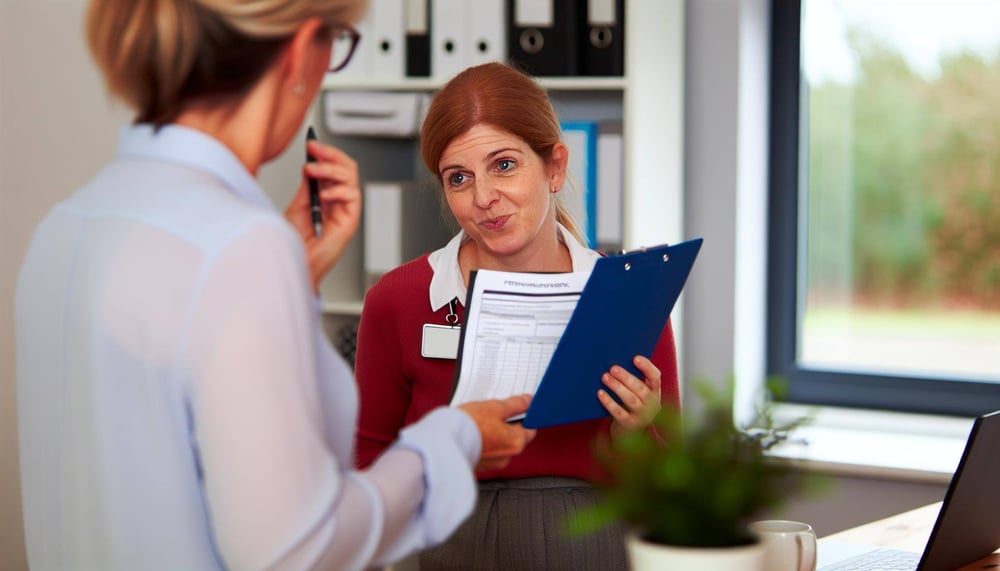 Vorgesetzter aktualisiert den Dienstplan nach Erhalt einer Krankschreibung