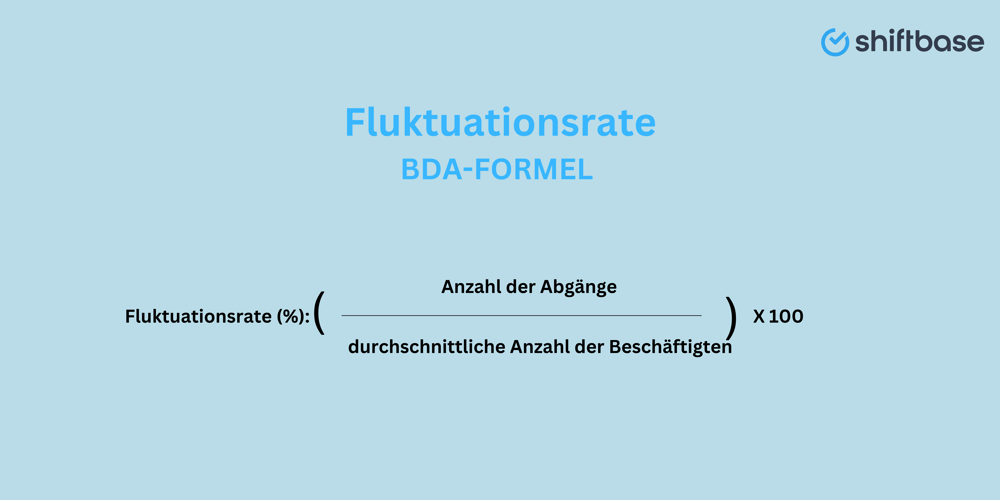 Fluktuationsrate berechnen mit der BDA-Formel - Shiftbase