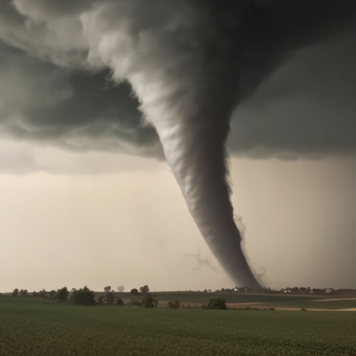 Code rood vanwege tornado