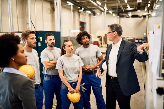 Ein Team bei Akkordarbeit in einer modernen Fabrik, konzentriert auf die Steigerung der Arbeitsleistung durch Geldakkord und Zeitakkord, um optimale Arbeitsergebnisse zu erzielen.