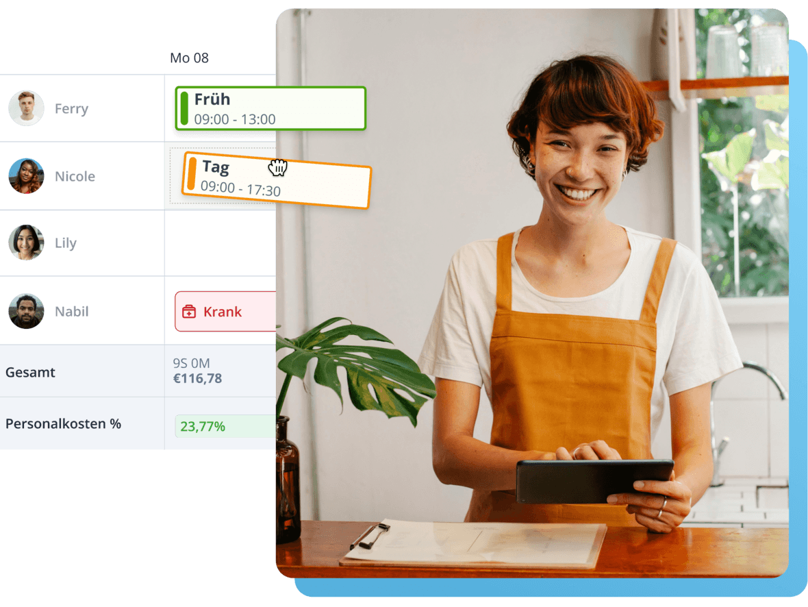 Dienstplanung und Zeiterfassung leicht gemacht